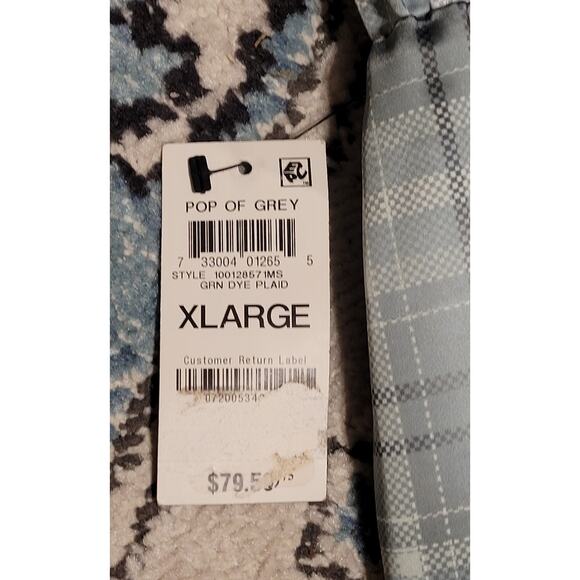 Alfani Wide Leg Plazzo Pants Women's Size XL Green Plaid High-Rise 36WX29L NWT - Picture 8 of 8